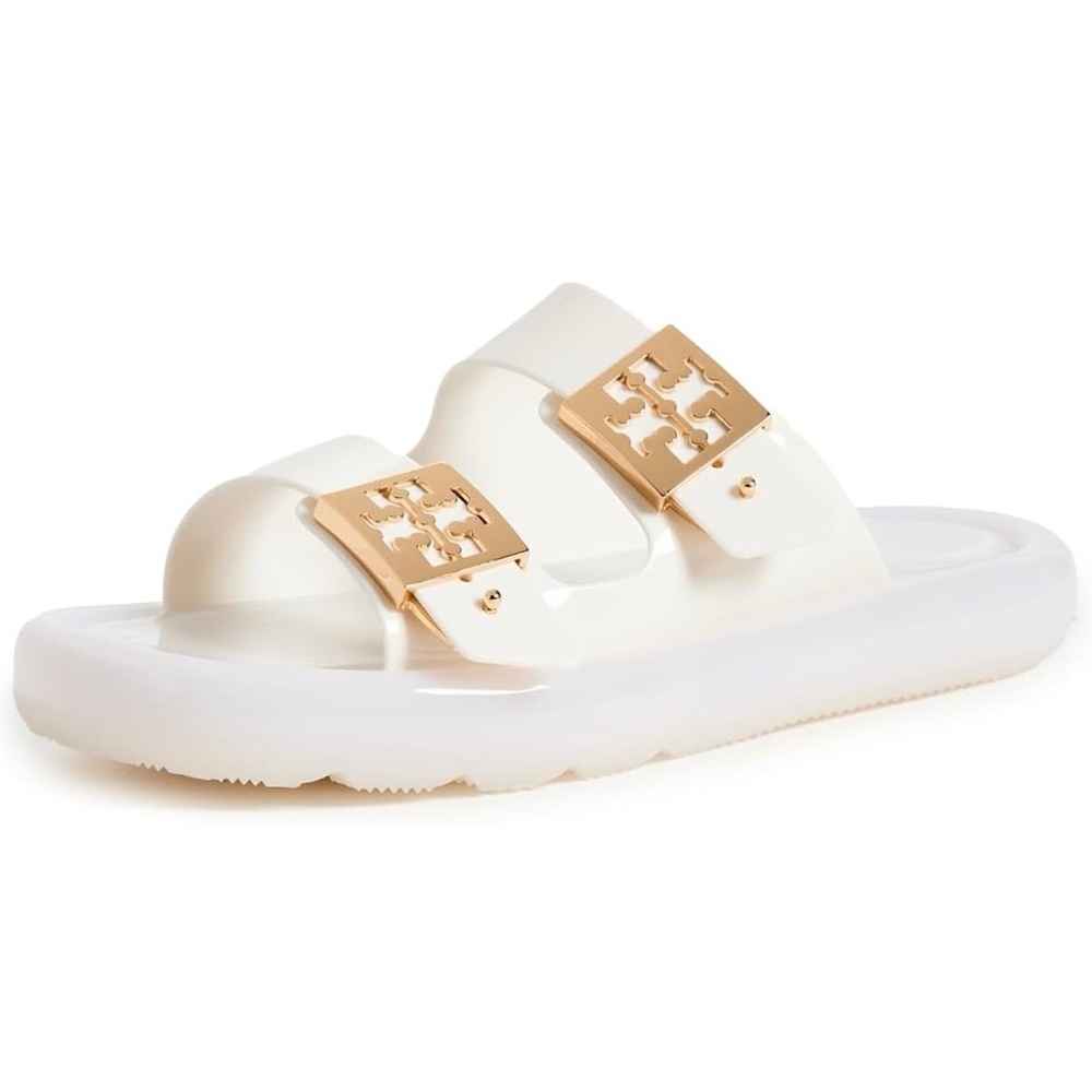 Tory Burch Women's Buckle Bubble Jelly Slides. Size 8
